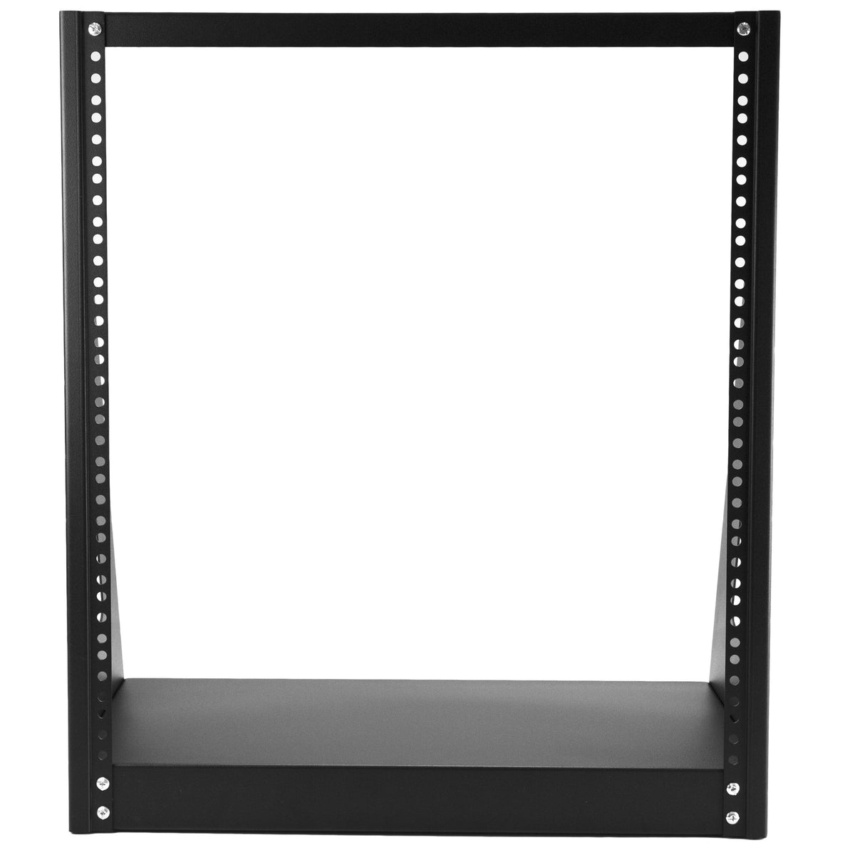 StarTech.com 2-Post 12U Heavy-Duty Desktop Server Rack, Small Open Frame 19in Computer Rack, Compact Network Rack for AV / Studio / Data / IT Equipment, Two-Post Home/Office Rack, TAA (2POSTRACK12)