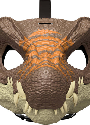 Mattel Jurassic World Rebirth Spinosaurus Dinosaur Mask, Role-Play Head Wear, Movie-Inspired Costume Gear, Openable Jaw, Realistic Texture and Color, Adjustable Strap
