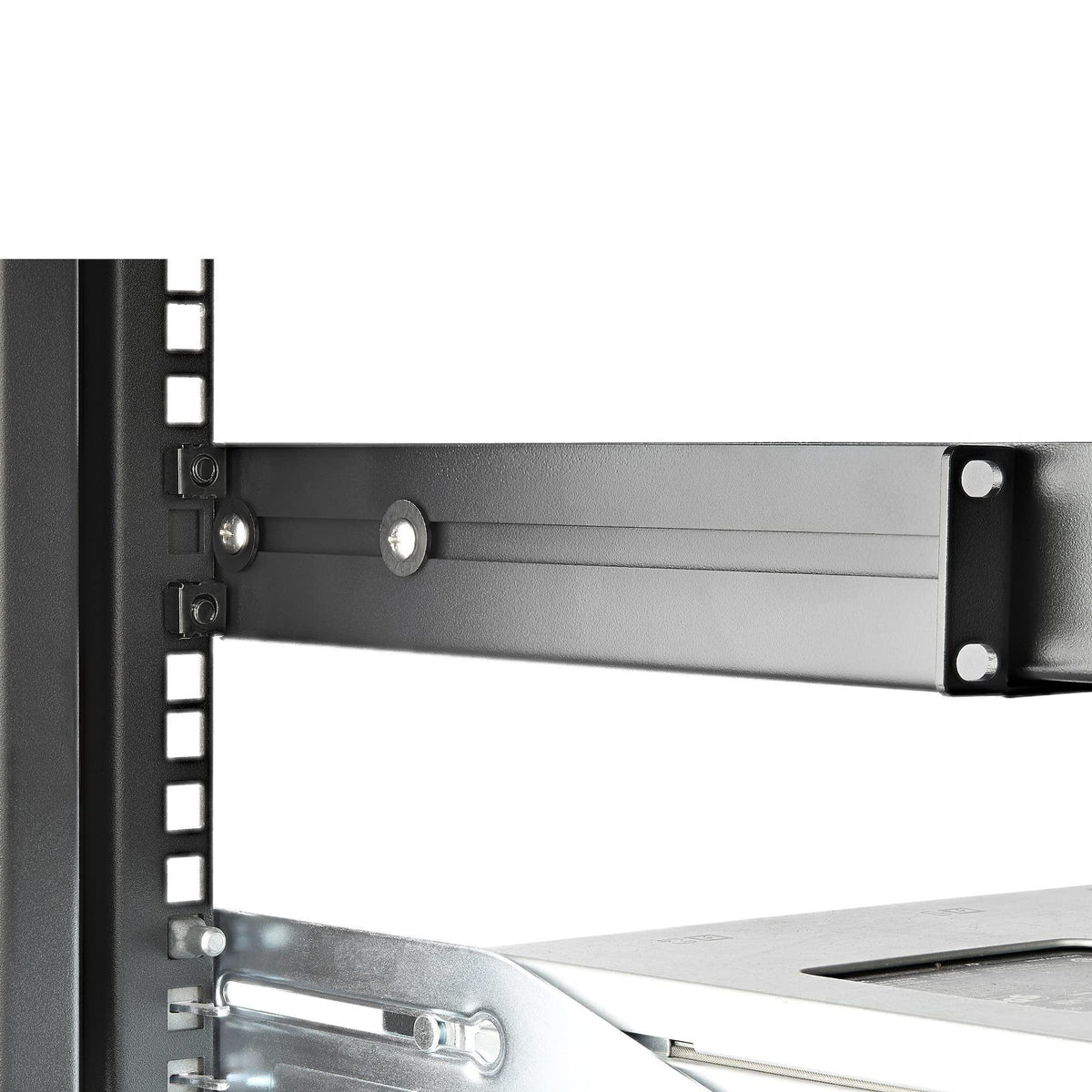 StarTech UNIRAILS1UB 1U 19-Inch Server Rack Rails 24-36-Inch Adjustable Depth/Universal 4 Post Network/Server/UPS Equipment Mounting Rack Mount Rail Kit