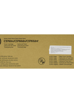 Dell W8D60 Toner Cartridge C3760N/C3760DN/C3765DNF Color Laser Printer, Black, 1 Size