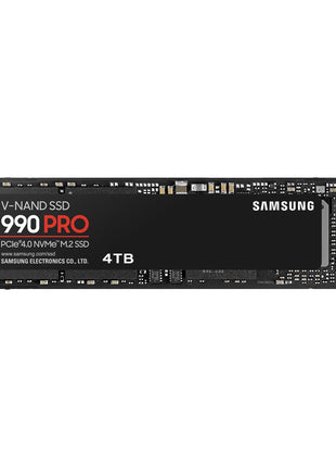 Samsung 990 PRO SSD 4TB PCIe 4.0 M.2 2280 Internal Solid State Hard Drive, Seq. Read Speeds Up to 7,450 MB/s for High End Computing, Gaming, and Heavy Duty Workstations, MZ-V9P4T0B/AM
