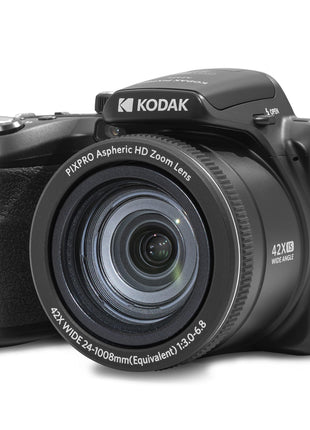 KODAK PIXPRO AZ425 Digital Camera, 42x Optical Zoom Bridge with 20MP BSI Sensor, Li-Ion Battery, OIS, 1080p Full HD Video, Black