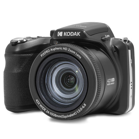 KODAK PIXPRO AZ425 Digital Camera, 42x Optical Zoom Bridge with 20MP BSI Sensor, Li-Ion Battery, OIS, 1080p Full HD Video, Black