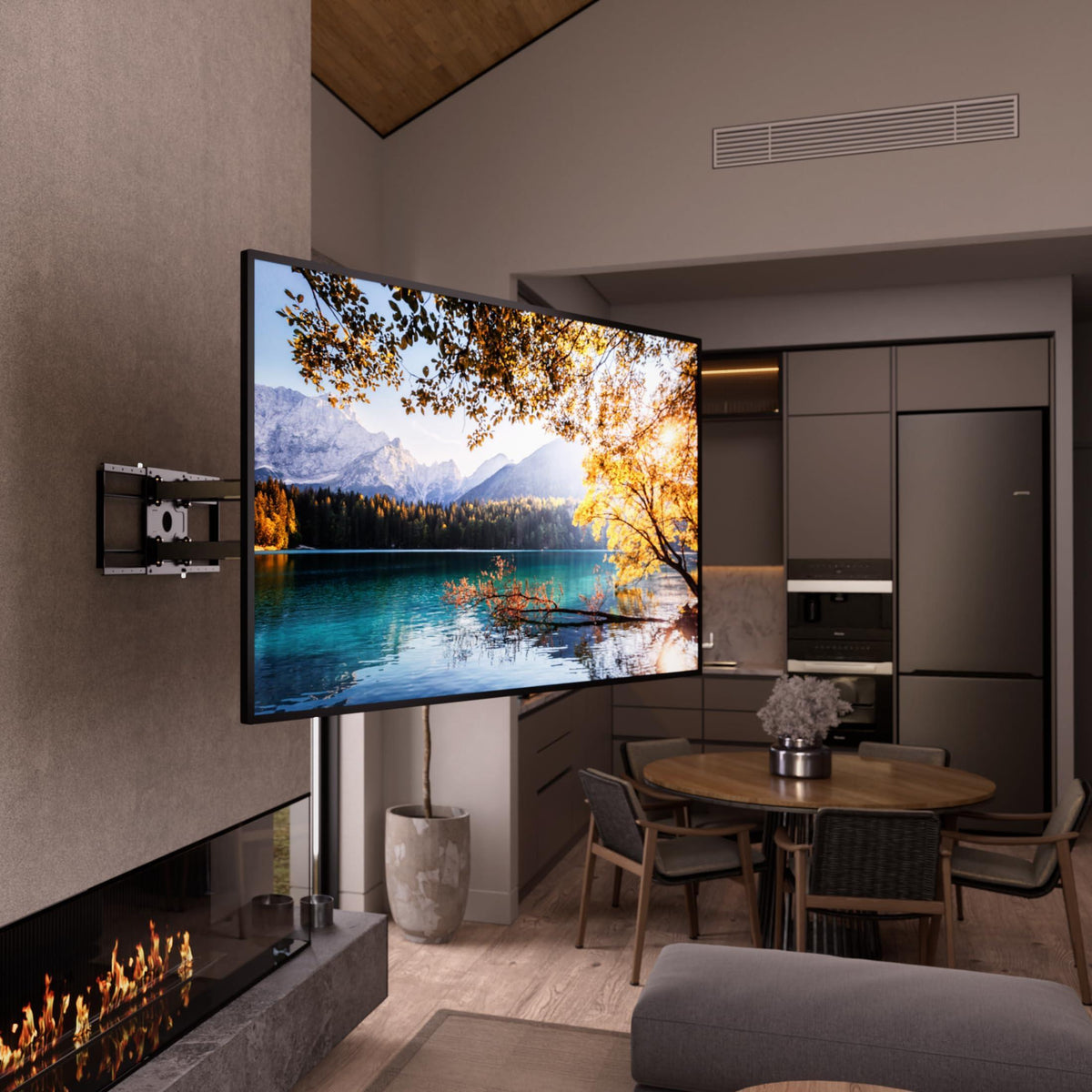 Mount-It! Full Motion TV Wall Mount with 39 Inch Long Extension Arms - 275 Lbs Capacity Heavy Duty Dual Arm TV Mount | Large 800 x 600mm VESA Holds 65 to 110 Inch TVs | Fits 16 and 24 Inch Studs
