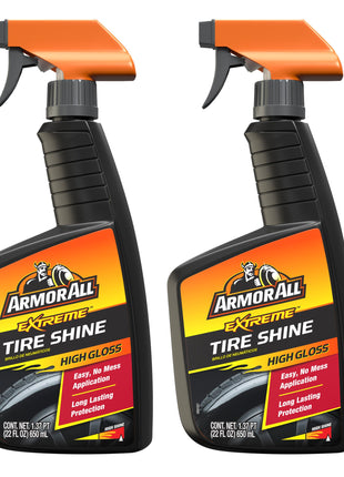 Armor All Tire Shine, One-Step Tire Shine Spray for Precise, Even Shine and Minimal Overspray - 2 Count