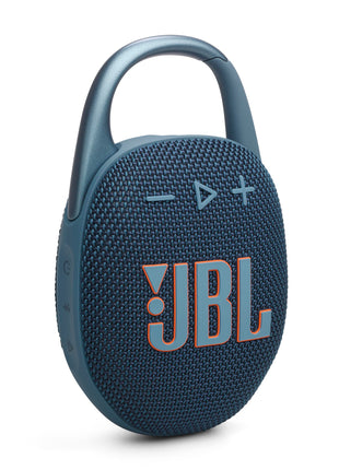 JBL Clip 5 - Ultra-Portable, Waterproof & Dustproof Bluetooth Speaker, Big Pro Sound with Punchy bass, Integrated Carabiner, Up to 12 Hours of Play, Made in Part with Recycled Materials (Blue)