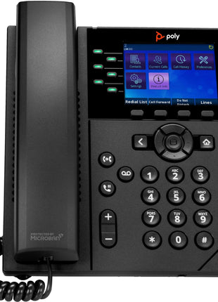 Poly OBI VVX 350 IP Phone - Corded - Corded - Desktop, Wall Mountable - Black - TAA Compliant