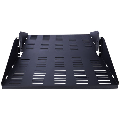 RackSolutions 3U 2Post Center Mount Shelf 29in (D) (Flanged Down, Vented)