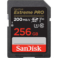 SanDisk 256GB Extreme PRO SDXC UHS-I Memory Card - C10, U3, V30, 4K UHD, SD Card - SDSDXXD-256G-GN4IN, Dark gray/Black