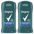 Degree Men Original Antiperspirant Deodorant Cool Rush Twin Pack 48-Hour Sweat & Odor Protection Antiperspirant For Men 2.7 oz