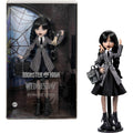 Monster High Wednesday Doll and Accessories, Wednesday Addams Collectible in Nevermore Academy Uniform with Thing and Backpack, Doll Stand