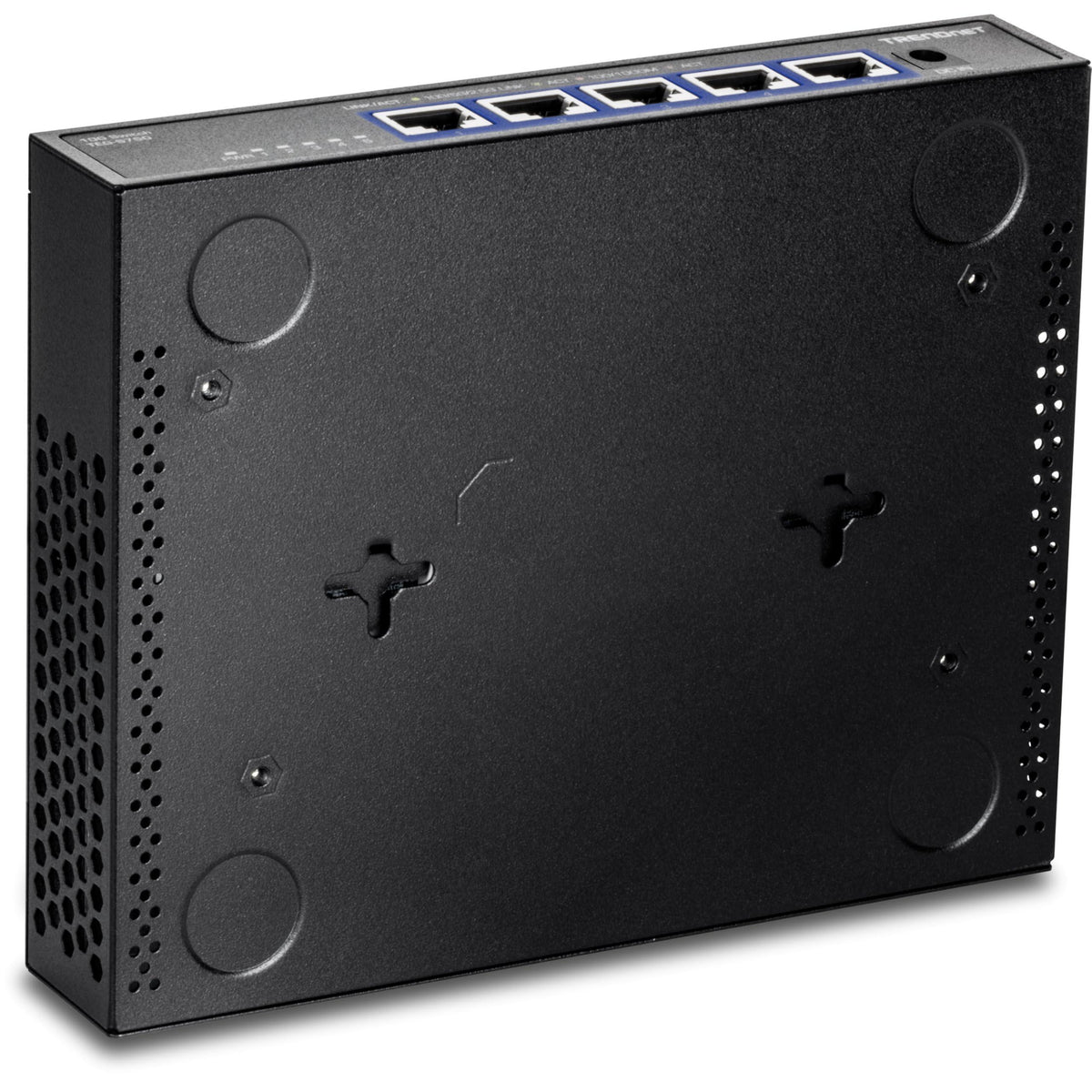 TRENDnet 5-Port 10G Switch, TEG-S750, 5 x 10G RJ-45 Ports, 100Gbps Switching Capacity, Supports 2.5G and 5G-Base-T Connections, Ethernet Splitter, NDAA & TAA Compliant, Lifetime Protection, Black