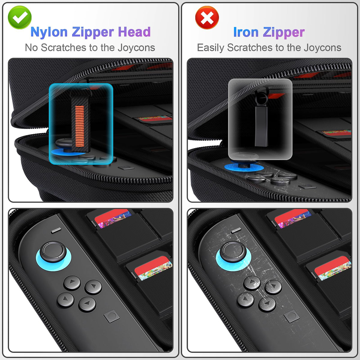 daydayup Switch Carrying Case Compatible with Nintendo Switch 2, with 24 Games Cartridges Protective Hard Shell Travel Carrying Case Pouch for Console & Accessories DS case