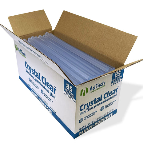 AdTech Hot Glue Sticks 10 inch Full Size, Clear, 85 Sticks