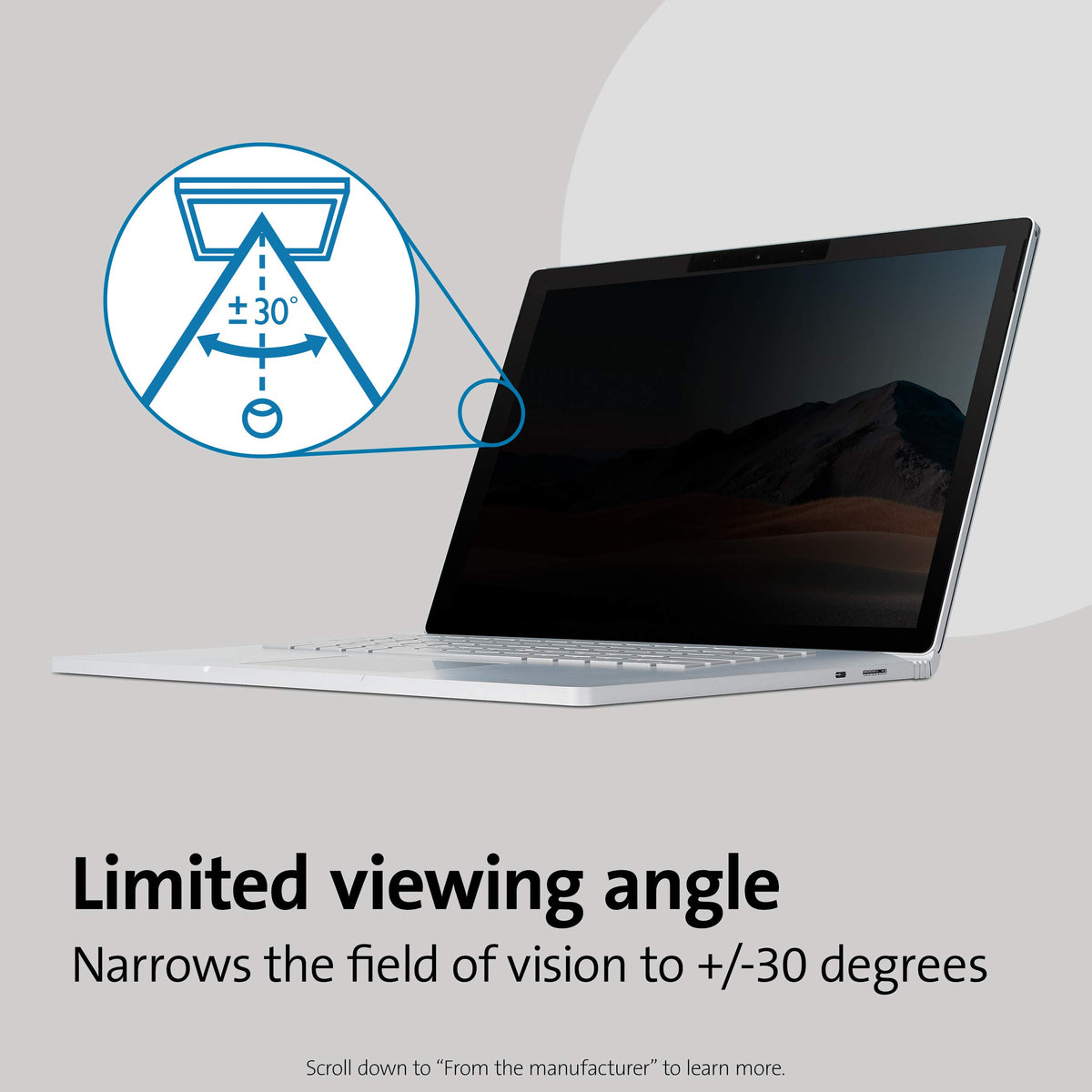 Kensington SA15 Privacy Screen for Surface Book 2/3 15" (K55522WW)