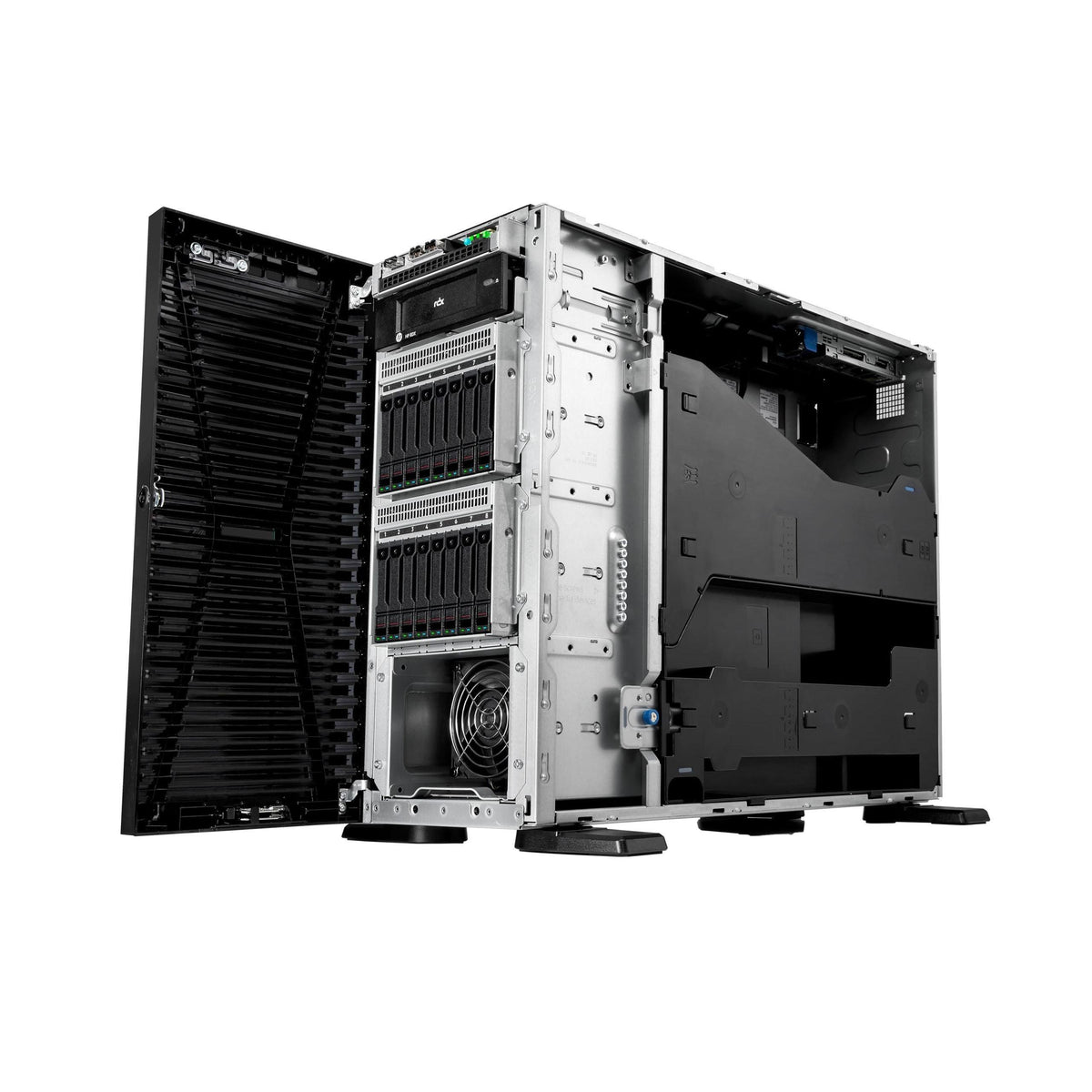 Hewlett Packard Enterprise ProLiant ML110 Gen11 Tower Server w/one Intel Xeon Silver 4410Y Processor, 2.0GHz 12‑core 1P 32GB‑R MR408i‑o 8SFF 2x480GB SSD 2x800W PS (HPE Smart Choice P69303-005)