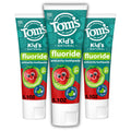 Tom's of Maine ADA Approved Fluoride Kids Toothpaste, Natural Toothpaste, Dye Free, No Artificial Preservatives, Silly Strawberry, 5.1 oz. 3-Pack (Packaging May Vary)