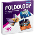 FOLDOLOGY - The Origami Puzzle Game! Brain Teasers for Tweens, Teens & Adults | Travel Game, Hands-On STEM Toy, Stocking Stuffer, Gift for Ages 10+ | Fold the Paper, Complete the Picture | 100 Puzzles
