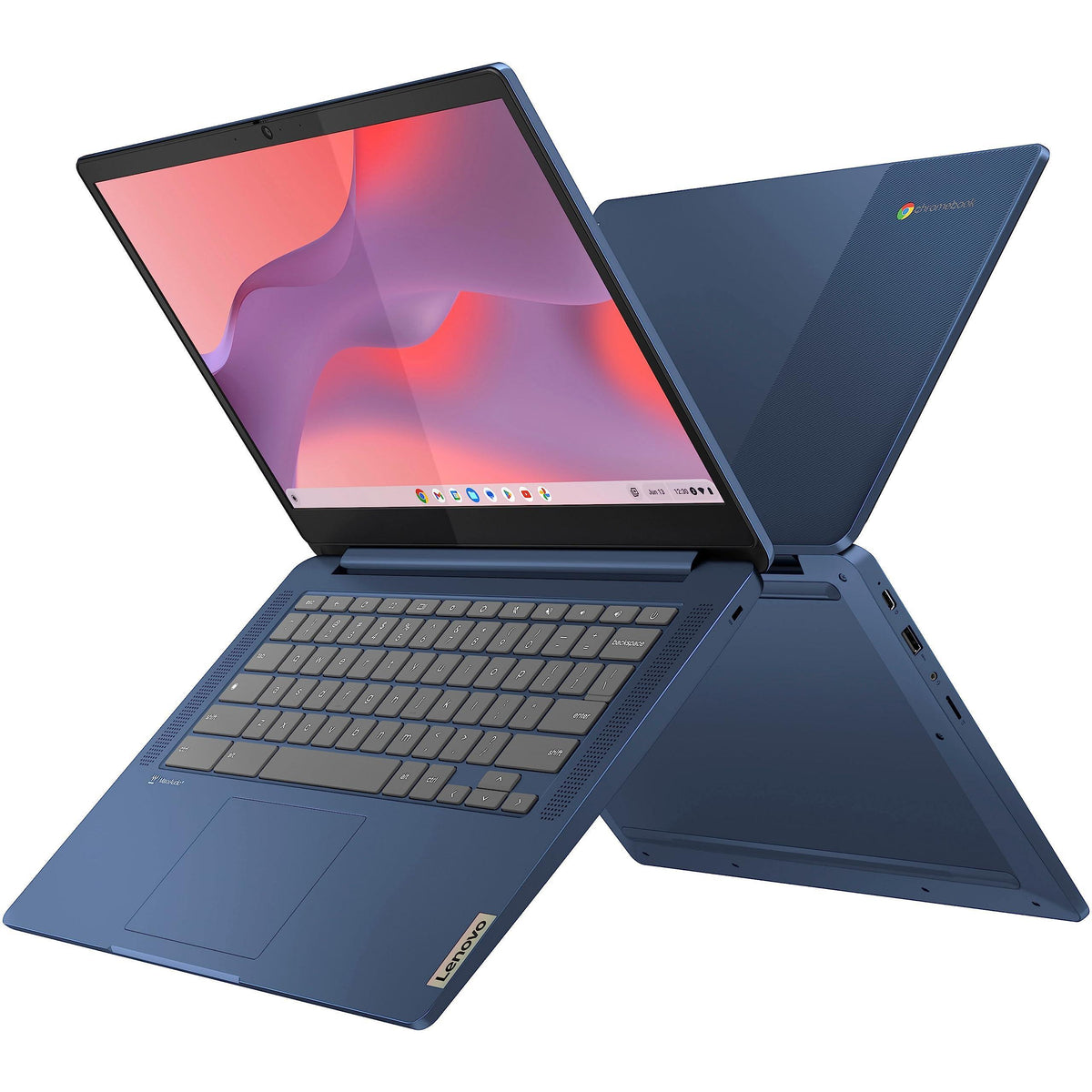 Lenovo Flagship Chromebook, 14'' FHD Touchscreen Slim Thin Light Laptop Computer, 8-Core MediaTek Kompanio 520 Processor, 4GB RAM, 64GB eMMC, WiFi 6,Chrome OS, Abyss Blue