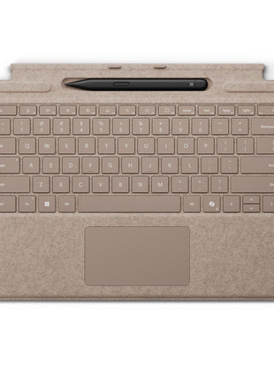 Microsoft Surface Pro Keyboard with Slim Pen 2 Bundle for Pro Copilot+ (11th Edition), Pro 9 and Pro 8, Alcantara Material, Dune