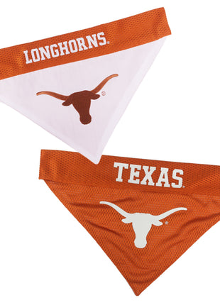 Pets First Collegiate Pet Accessories, Reversible Bandana, Texas Longhorns, Small/Medium