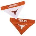 Pets First Collegiate Pet Accessories, Reversible Bandana, Texas Longhorns, Small/Medium