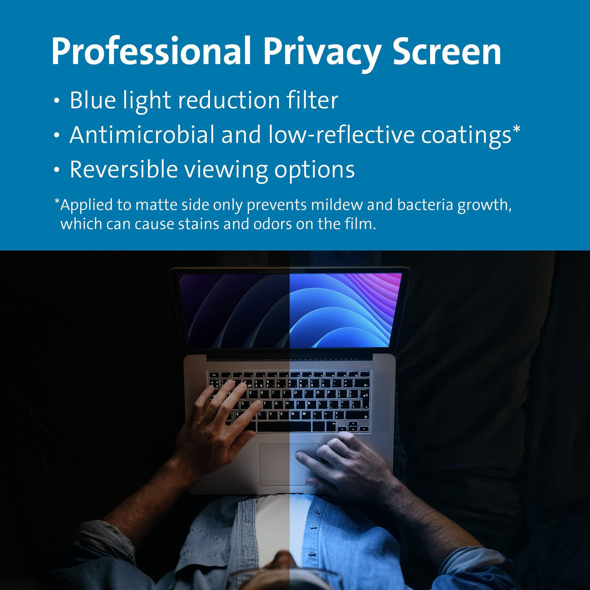 Kensington MagPro™ Magnetic Laptop Privacy Screen 15.6 inch, Removable 16:9 Laptop Privacy Filter Shield, Anti-Glare, Blue Ray Reduction, Compatible with HP/Dell/Acer/Asus/Lenovo (K58353WW)