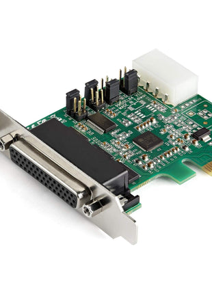 StarTech.com 4-port PCI Express RS232 Serial Adapter Card - PCIe RS232 Serial Host Controller Card - PCIe to Serial DB9 - 16950 UART - Low Profile Expansion Card - Windows & Linux , TAA (PEX4S953LP)