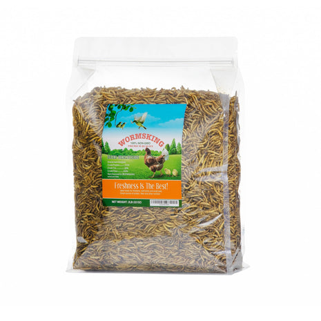2LB Dried Mealworms for Poultry, Wild Birds,Tasty Bird Food