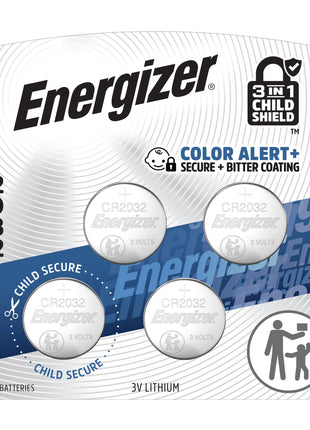 Energizer 2032 Batteries (4 Pack), 3V Lithium Coin Batteries