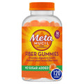 Metamucil Fiber Gummies for Adults, No Sugar Added Orange Flavor, 5g Prebiotic Plant Based Fiber Supplement Blend, 120 Count