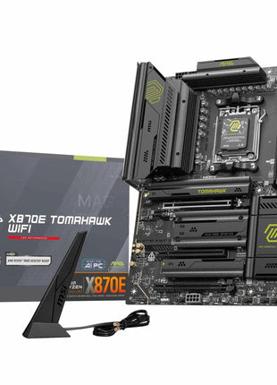 MSI MAG X870E Tomahawk WiFi Motherboard, ATX - Supports AMD Ryzen 9000/8000 / 7000 Processors, AM5-80A SPS VRM, DDR5 Memory Boost 8400+ MT/s (OC), PCIe 5.0 x16, M.2 Gen5, Wi-Fi 7, 5G LAN