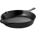 Utopia Kitchen Cast Iron Frying Pan 12 Inch, Cast Iron Chefs Pan, Pre Seasoned Skillet, Safe Grill Cookware for Indoor & Outdoor Use, Black