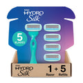 Schick Hydro Silk Ultra Sensitive Razor for Women | Womens Razor for Sensitive Skin, 5 Blade Razors for Women, Womens Razors for Shaving, Includes 1 Handle & 5 Refills