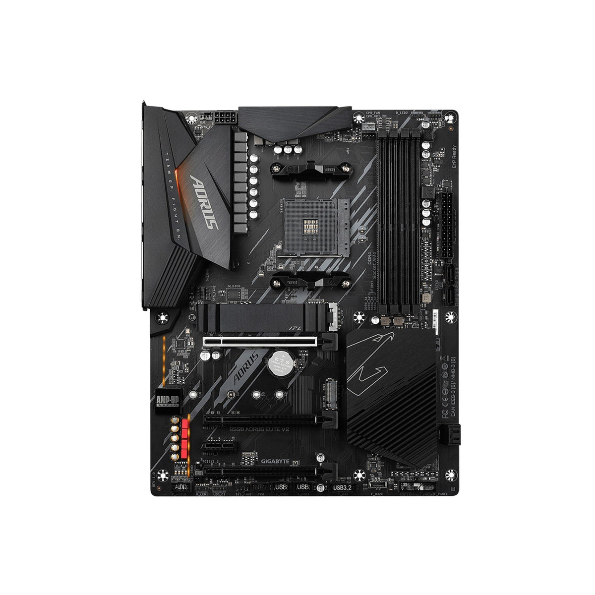 GIGABYTE B550 AORUS ELITE AX V2 Motherboard, Supports AMD AM4 Ryzen 5000 Processors, ATX, DDR4, Dual M.2, SATA 6Gb/s, 2.4/5 GHz Dual-Band, 2.5 GbE LAN, PCIe 4.0