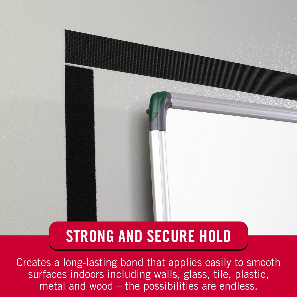 VELCRO Brand 5 Ft x 3/4 In | White Tape Roll with Adhesive | Cut Strips to Length | Sticky Back Hook and Loop Fasteners | Perfect for Home, Office or Classroom