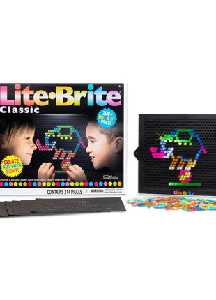 Lite Brite Classic, Favorite Retro Toy - Create Art with Light, STEM, Educational Learning, Holiday, Birthday, Gift, Boys, Kid, Toddler, Girls Age 4+