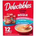 Delectables Bisque Lickable Wet Cat Treats - Chicken, Tuna & Shrimp, 12 count