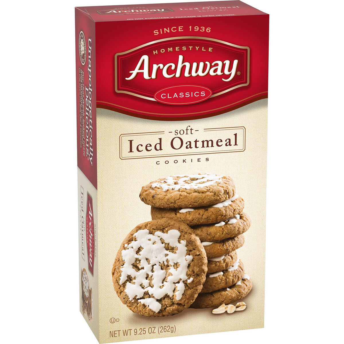 Archway Cookies, Soft Iced Oatmeal Cookies, 9.25 Oz