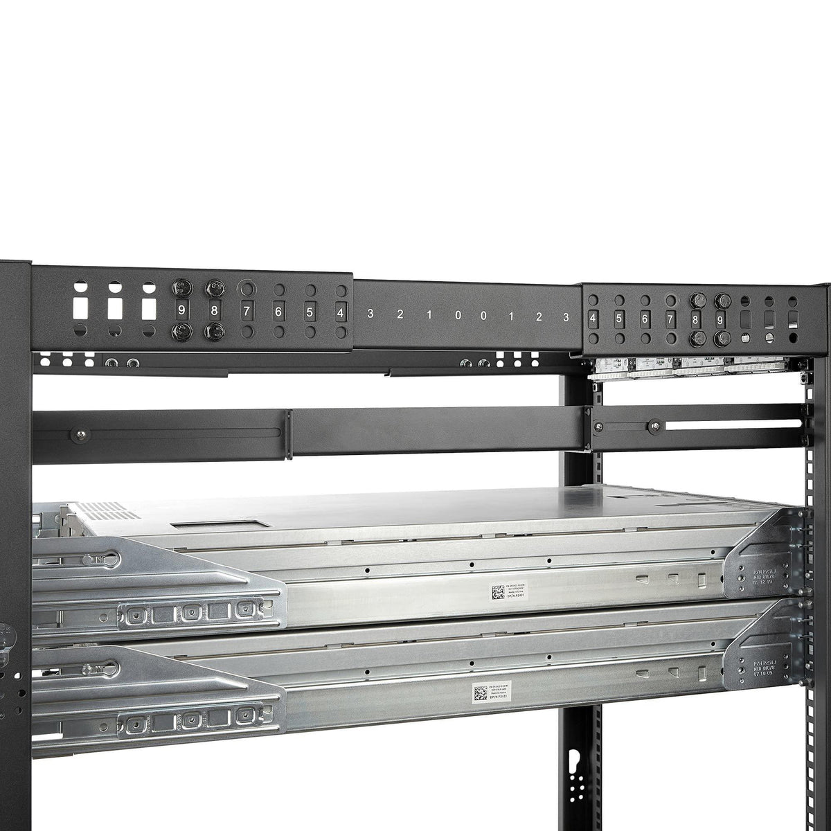 StarTech UNIRAILS1UB 1U 19-Inch Server Rack Rails 24-36-Inch Adjustable Depth/Universal 4 Post Network/Server/UPS Equipment Mounting Rack Mount Rail Kit