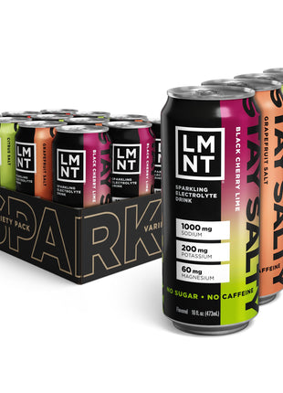 LMNT Sparkling Electrolyte Drink - Variety Pack | 12-Count