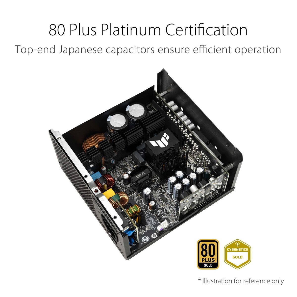 ASUS TUF Gaming 1200W Gold (1200 Watt, ATX 3.0 Compatible Fully Modular Power Supply, 80+ Gold Certified, Military-Grade Components, Dual Ball Bearing, Axial-tech Fan, PCB Coating, 10 Year Warranty)