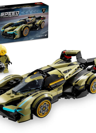 LEGO Speed Champions Lamborghini Lambo V12 Vision GT Super Car, Formula 1 Vehicle Toy, Driving Playset, Buildable Model Set for Kids, Lamborghini Car, Gift for Kids and Gaming Fans, F1 Toy, 76923