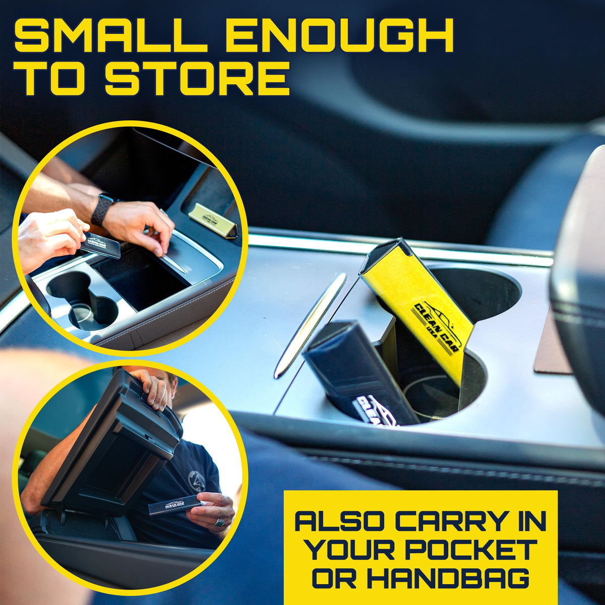 Car Screen Cleaner Spray And Wipe, 2-in-1 Spray and Microfiber Cloth Touch Screen Cleaner For Car Display, Cell Phone, Laptop, IPad, IPhone, Macbook Air, Computer (Black)