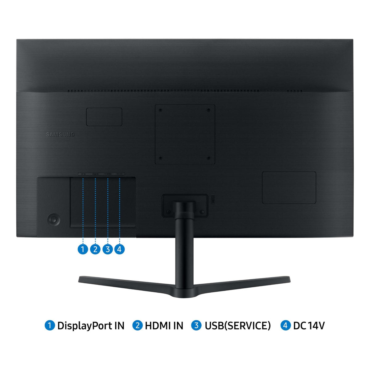 SAMSUNG 32-Inch Flat Computer Monitor, 75Hz, Borderless Display, AMD FreeSync, Game Mode, Advanced Eye Care, HDMI and DisplayPort, LS32B304NWNXGO, 2024