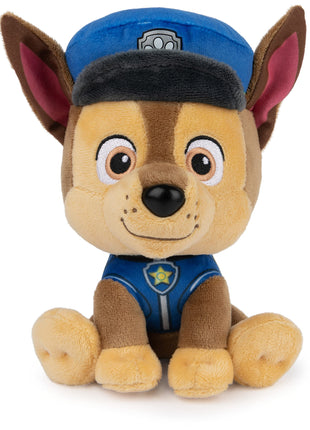 GUND PAW Patrol Chase 6-Inch Plush Toy, Stuffed Animal for Ages 1+ | Soft Tactile Sensory Details Provide Emotional Comfort, Inspire Imaginative Screen-Free Roleplay and Problem-Solving