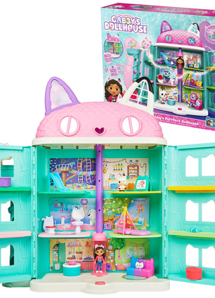 Gabby's Dollhouse, Purrfect Dollhouse with 15 Pieces Including Toy Figures, Furniture, Accessories and Sounds, Kids Toys for Ages 3 and up