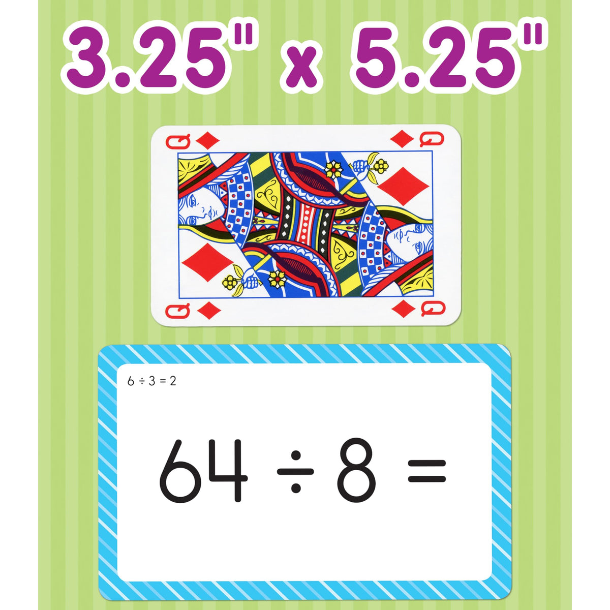 Carson Dellosa Division, Fractions, and Multiplication Flash Cards, 3 Sets of Flashcards, Math Games for Kids 8-12, 3rd Grade Mathematics Practice and Up