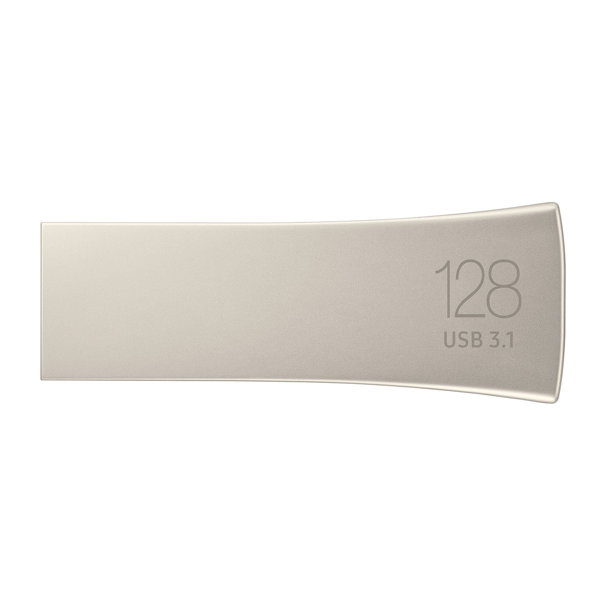 SAMSUNG BAR Plus 3.1 USB Flash Drive, 128GB, 400MB/s, Rugged Metal Casing, Storage Expansion for Photos, Videos, Music, Files, MUF-128BE3/AM, Champagne Silver