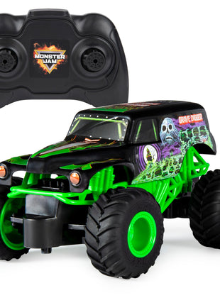 Monster Jam Official Grave Digger Remote Control Monster Truck, 1:24 Scale, 2.4 GHz, for Ages 4 and Up